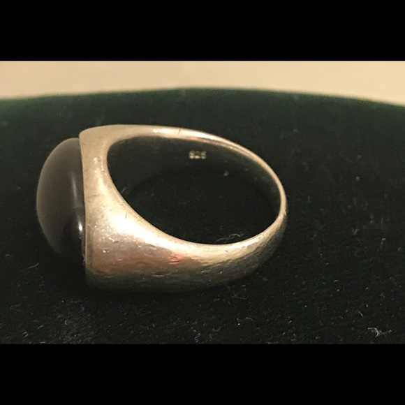 EUC-Xenox 925 Silver with Black Onxy Ring Sz 9 - Picture 7 of 8